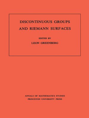 cover image of Discontinuous Groups and Riemann Surfaces